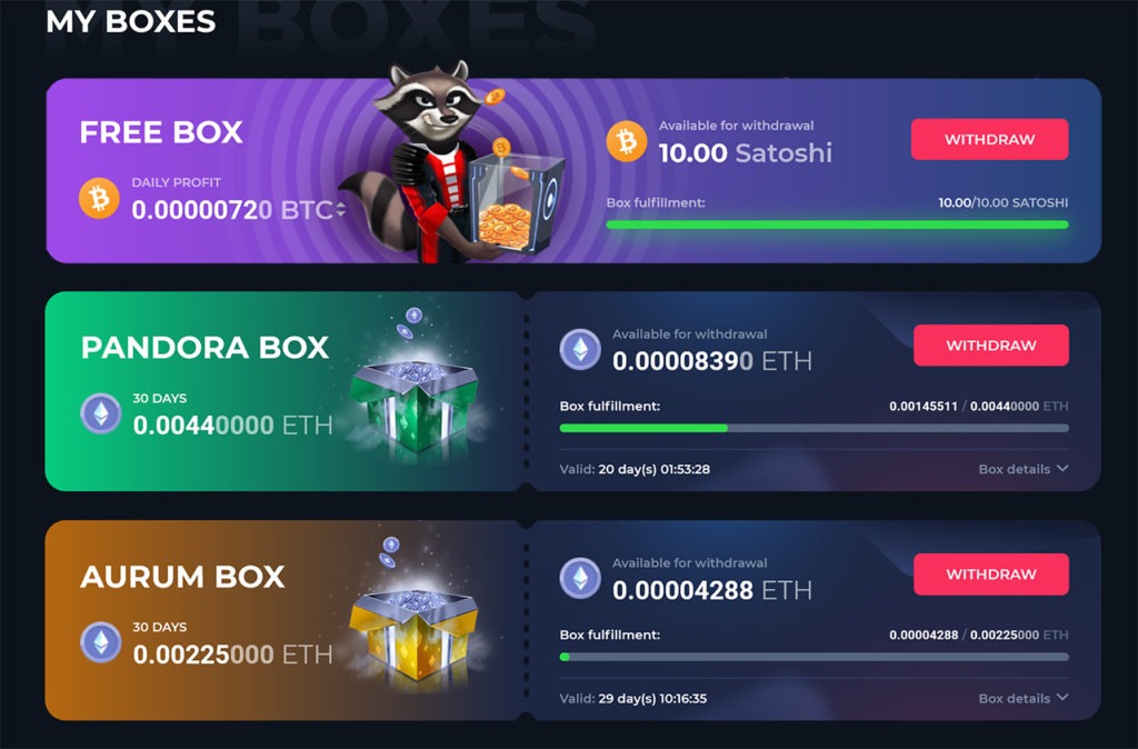 betfury free bitcoin box