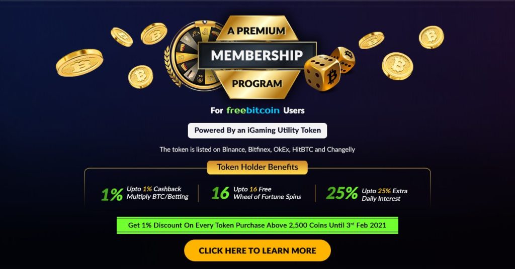 freebitcoin premium membership