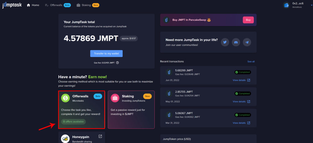 jumptask microtask zarada