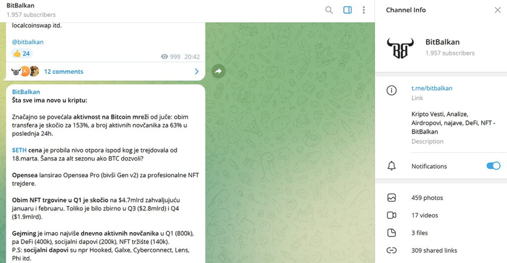 BitBalkan telegram vesti