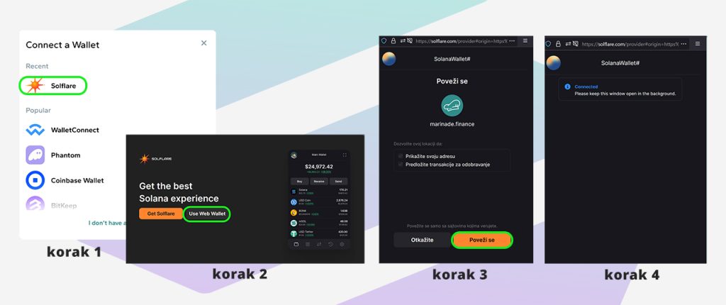 povezivanje Solana metamask dapps