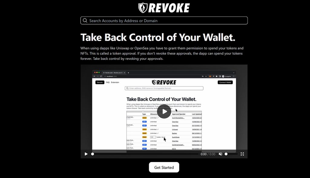 revoke wallet skidanje dozvola